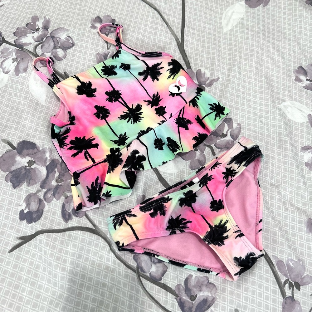 Hurley Tropical Bikini Set Girls 2pc Swimsuit - Picture 1 of 8